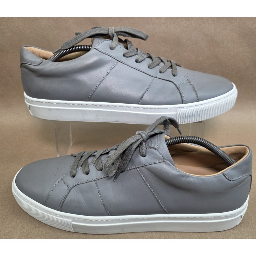 Greats Brooklyn (Sz 12) Men's Sneaker Gray Leather Shoes Sneakers